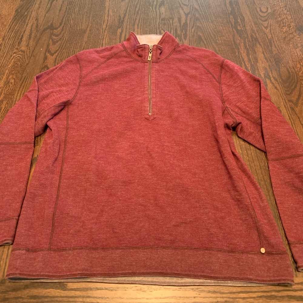 Tommy Bahama Reversible Quarter Zip Pullover